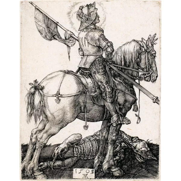 Albrecht Dürer — Der hl. Georg zu Pferd