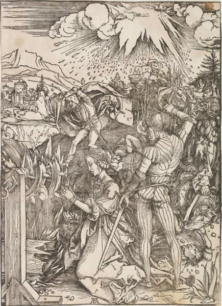 Albrecht Dürer — Marter der Hl. Katharina + Marter der 10.000 + Schutzheilige Österreichs