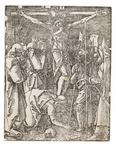 Albrecht Dürer — 2 Bll.: Christus am Ölberg. Christus am Kreuz