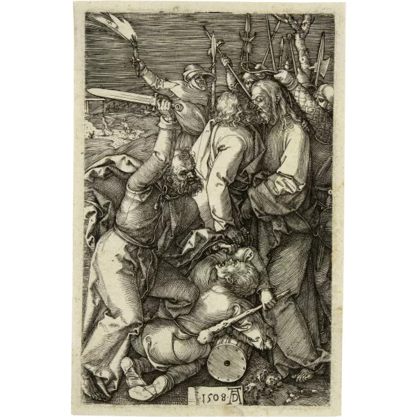 Albrecht Dürer — Die Gefangennahme Christi Sheet 3 of the series "Die Kupferstich-Passion"