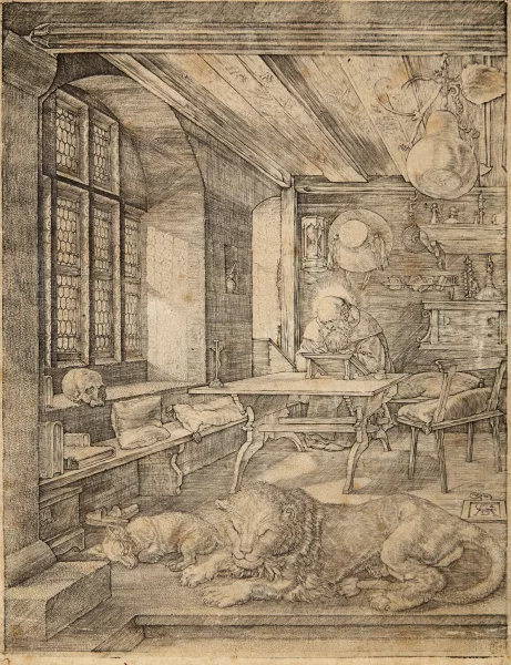 Albrecht Dürer — Der heilige Hieronymus im Gehäus