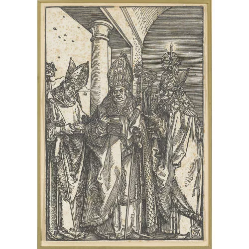 Albrecht Dürer — Die heiligen Bischöfe Nikolaus, Ulrich und Erasmus.