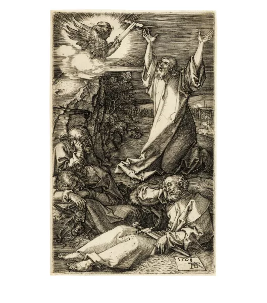 Albrecht Dürer — Christus am Ölberg Sheet 2 from the series "Die Kupferstichpassion"