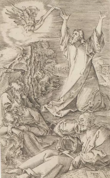 Albrecht DÜRER (1471-1528), "Le Christ au Mont des Oliviers", tirage XVIe — DognyAuction