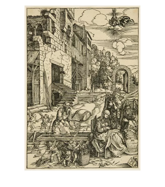 Albrecht Dürer — Der Aufenthalt in Ägypten - The Sojourn of the Holy Family in Egypt Sheet 15 from the series "The Life of Mary"