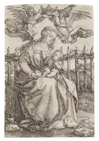 Albrecht Dürer — Jungfrau von zwei Engeln gekrönt