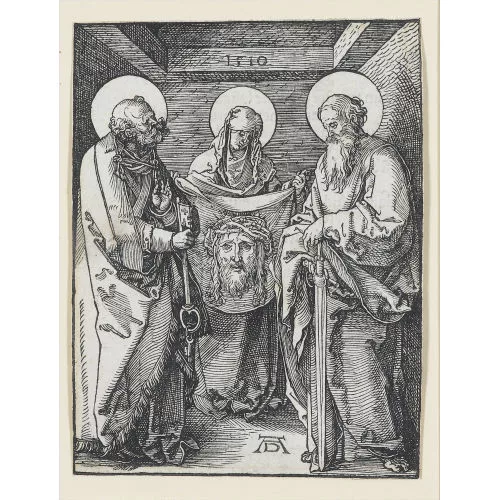 Albrecht Dürer — Veronika zwischen den Heiligen Peter und Paul.