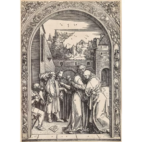 Albrecht Dürer — "Joachim und Anna unter der goldenen Pforte".
