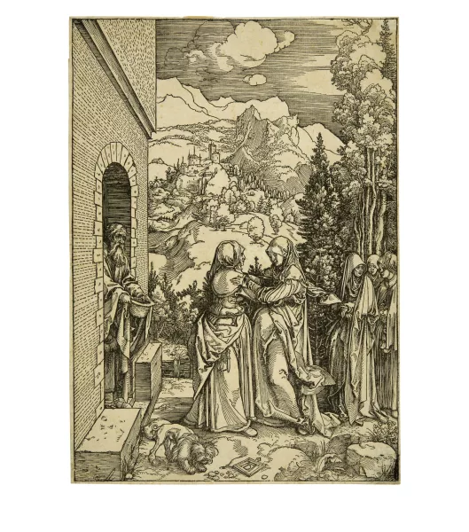 Albrecht Dürer — Die Heimsuchung - The Visitation Sheet 9 from the series "Das Marienleben". Late print