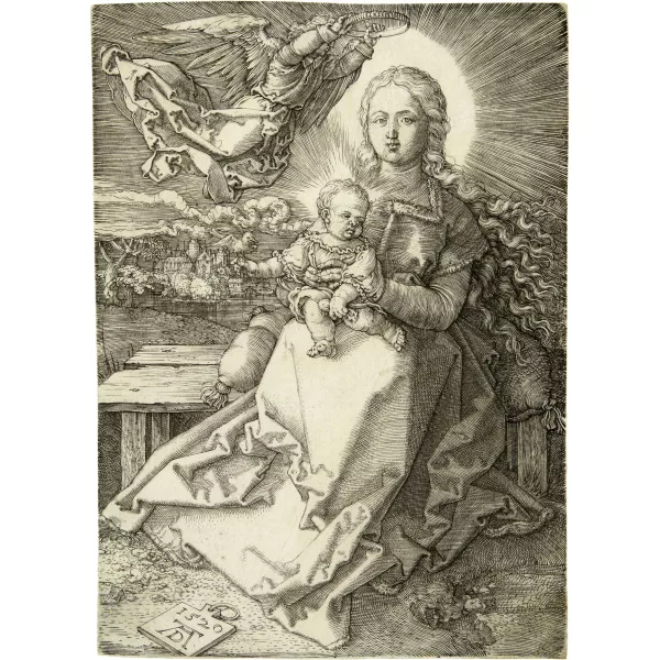 Albrecht Dürer — Maria, von einem Engel gekrönt