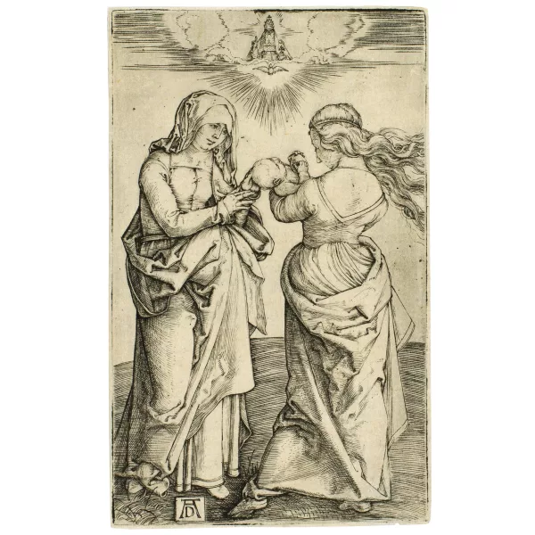 Albrecht Dürer — Die heilige Anna und Maria mit dem Kinde stehend - Die heilige Anna Selbdritt