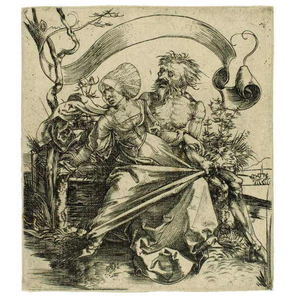 Albrecht Dürer — Junge Frau vom Tode bedroht - Der Gewalttätige