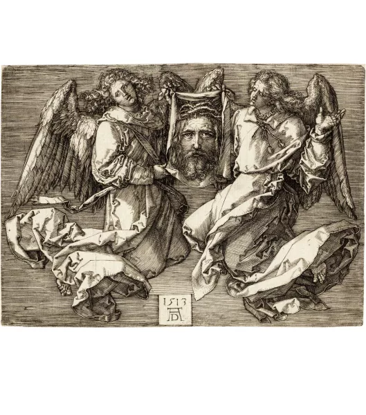 Albrecht Dürer — Das Schweisstuch von zwei Engeln gehalten