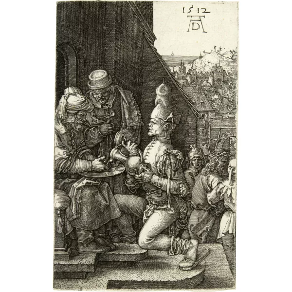 Albrecht Dürer — Die Handwaschung des Pilatus Sheet 9 of the series "Die Kupferstich-Passion"