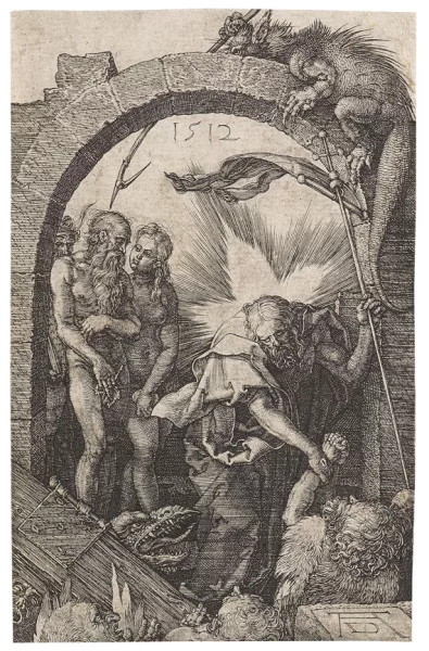 Albrecht Dürer — Christus in der Vorhölle. Blatt 14 der Kupferstich-Passion