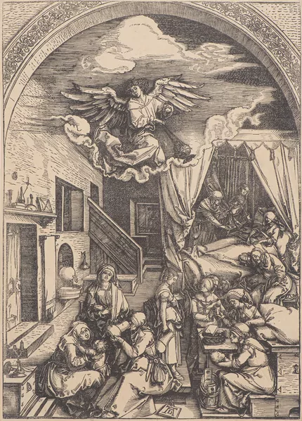 Albrecht Dürer — "La naissance de Marie"
