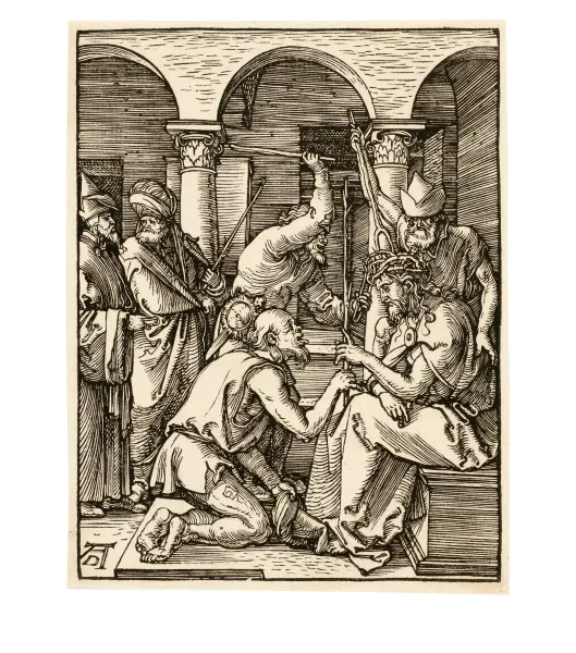 Albrecht Dürer — Die Dornenkrönung Sheet 19 from the series "Die kleine Holzschnittpassion", early impression