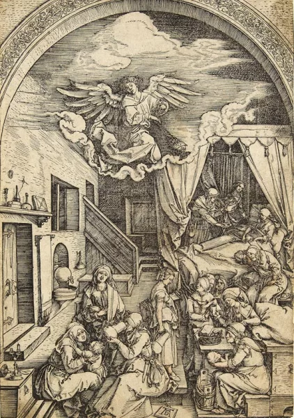 Albrecht Dürer — Die Geburt Mariens