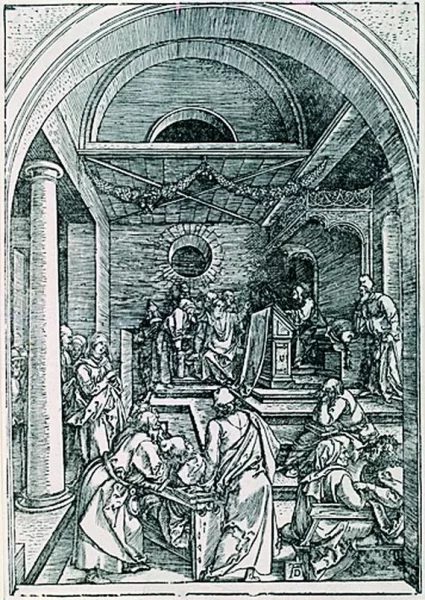 Albrecht Dürer — Der zwölfjährige Jesus im Tempel