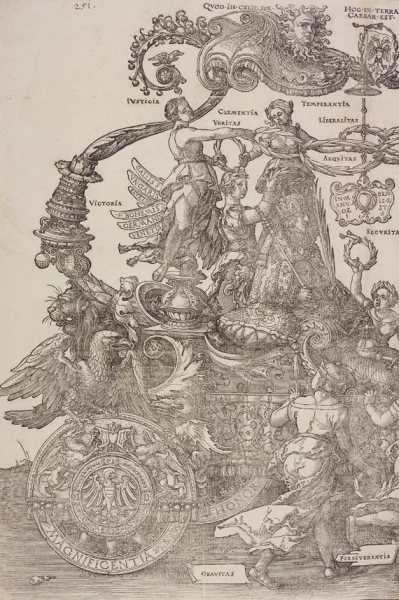 Albrecht Dürer — Der große Triumphwagen. 5. Ausgabe. 1589