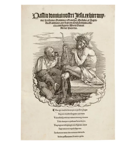 Albrecht Dürer — Der Schmerzensmann Title page from the series "Die grosse Passion"