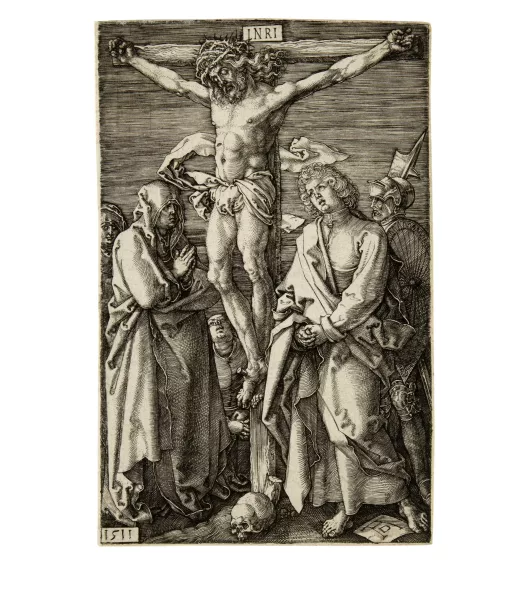 Albrecht Dürer — Christus am Kreuz - Christ on the Cross Sheet 11 of the "Kupferstich- Passion"