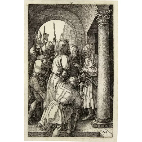 Albrecht Dürer — Christus vor Pilatus Sheet 5 of the series "Die Kupferstich-Passion"