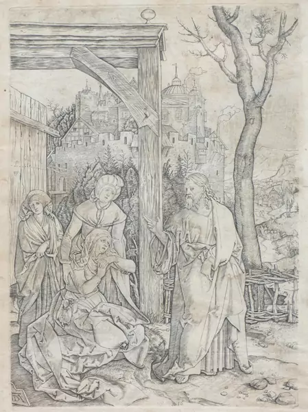 Albrecht DÜRER (1471-1528), Copie d’après, Jésus prenant congé, Eau-forte — DognyAuction