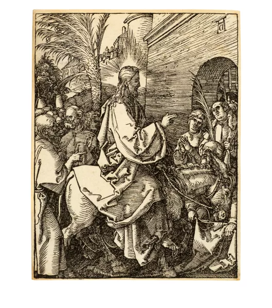 Albrecht Dürer — Christi Einzug in Jerusalem Sheet 6 from the series "Die kleine Holzschnittpassion", early impression