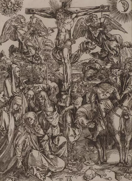 Albrecht DÜRER (1471-1528), "La Crucifixion", gravure, tirage XVIe. — DognyAuction