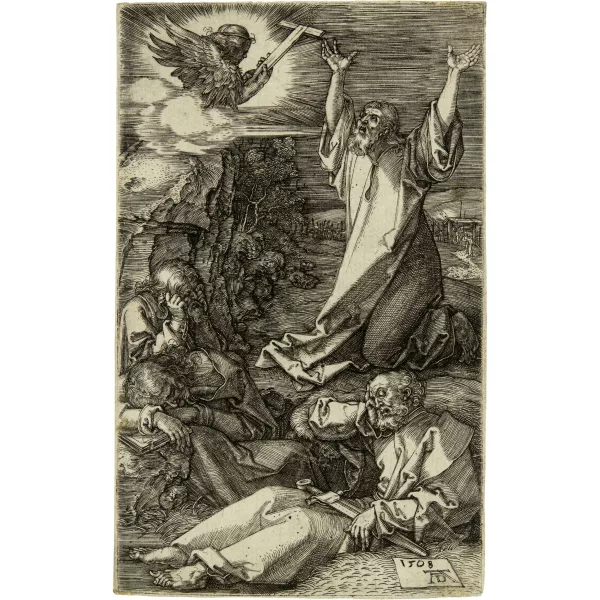 Albrecht Dürer — Christus am Ölberg Sheet 2 of the series "Die Kupferstich-Passion"