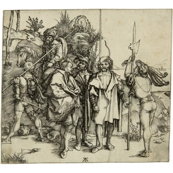 Albrecht Dürer — Die sechs Kriegsleute - Die Landsknechte und der türkische Reiter