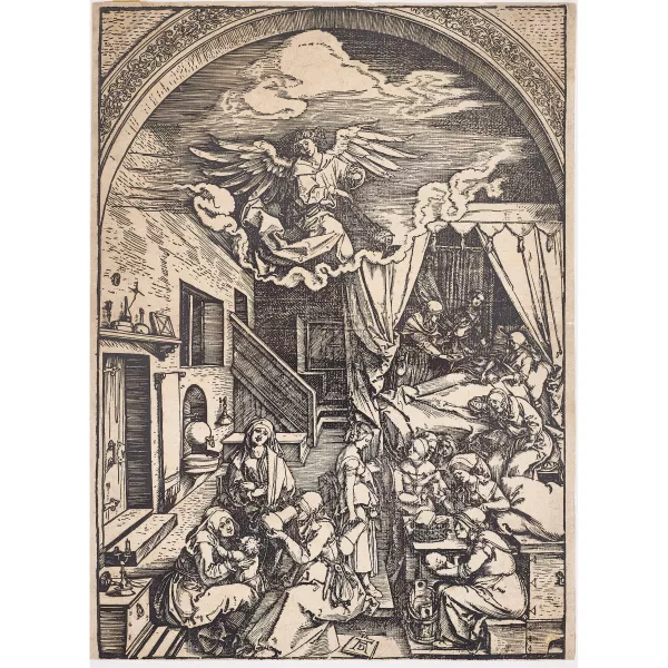 Albrecht Dürer — "Die Geburt Mariens".