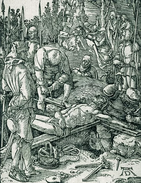 Albrecht Dürer — Christus wird ans Kreuz geschlagen