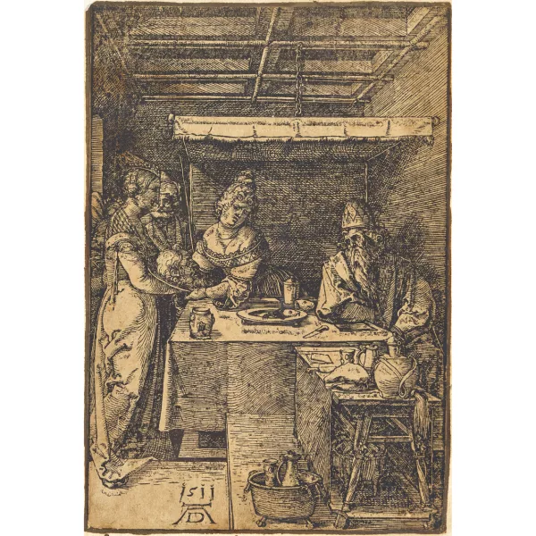 Albrecht Dürer — "Herodias empfängt das Haupt des Johannes".