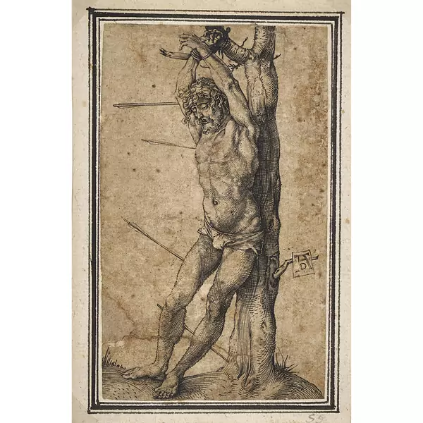 "Der Heilige Sebastian am Baume"