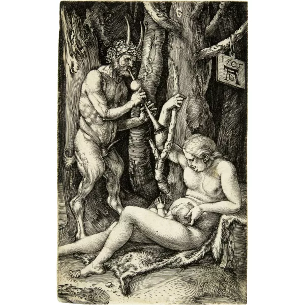 Albrecht Dürer — Satyr und Nymphe (Die Satyrfamilie)