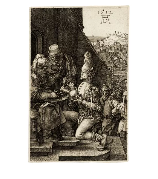 Albrecht Dürer — Die Handwaschung des Pilatus Sheet 9 from the series "Die Kupferstichpassion"