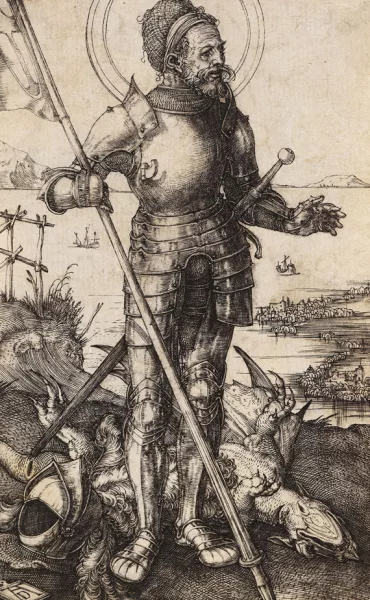 Albrecht Dürer — Der heilige Georg zu Fuß