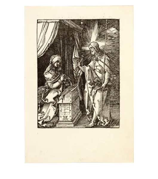 Albrecht Dürer — Christus erscheint seiner Mutter Sheet 31 from the series "Die kleine Holzschnittpassion"