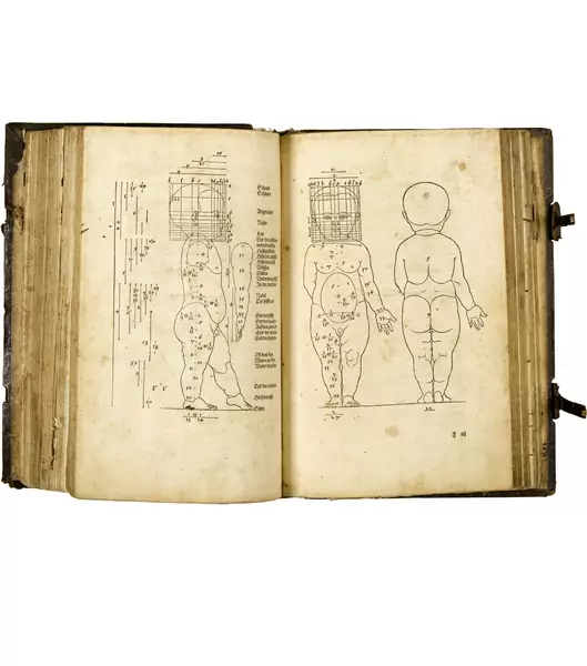 Albrecht Dürer — Die Unterweisung der Messung – Die Befestigungslehre – Die Proportionslehre Nürnberg, [Hieronymus Andreae für Albrecht Dürer], 1525 — Galerie Kornfeld
