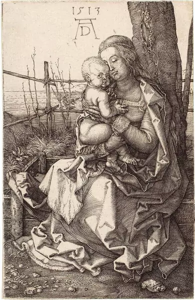Albrecht Dürer — Maria mit dem Kind am Baum — Galerie Kornfeld