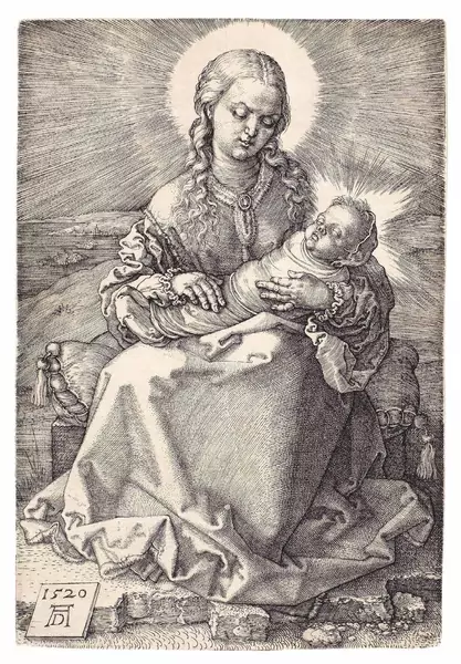 Albrecht Dürer — Die Jungfrau mit dem Wickelkind — Galerie Kornfeld