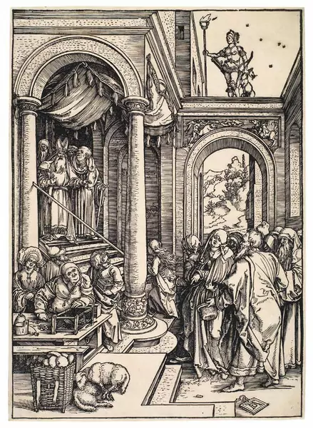 Albrecht Dürer — Mariens Tempelgang — Galerie Kornfeld