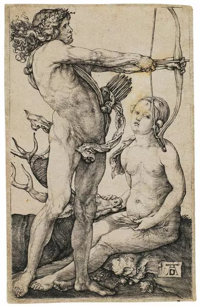 Albrecht Dürer — Apollo und Diana — Galerie Kornfeld