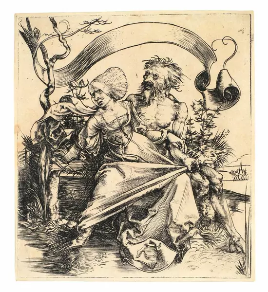 Albrecht Dürer — Junge Frau vom Tode bedroht – Der Gewalttätige — Galerie Kornfeld