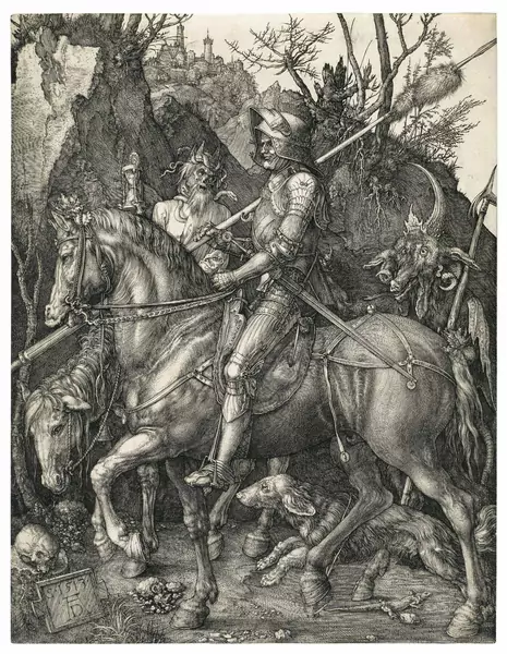 Albrecht Dürer — Ritter, Tod und Teufel — Galerie Kornfeld