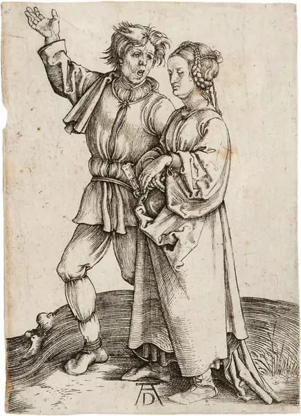 Albrecht Dürer — Der junge Bauer und seine Frau — Galerie Kornfeld