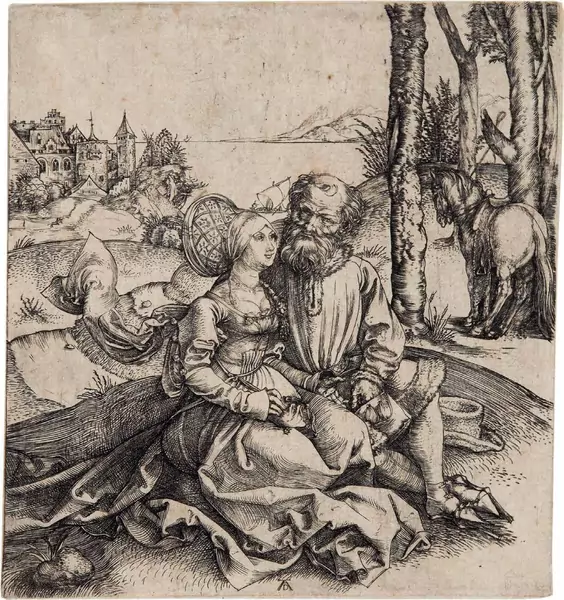 Albrecht Dürer — Der Liebesantrag – Das ungleiche Paar — Galerie Kornfeld