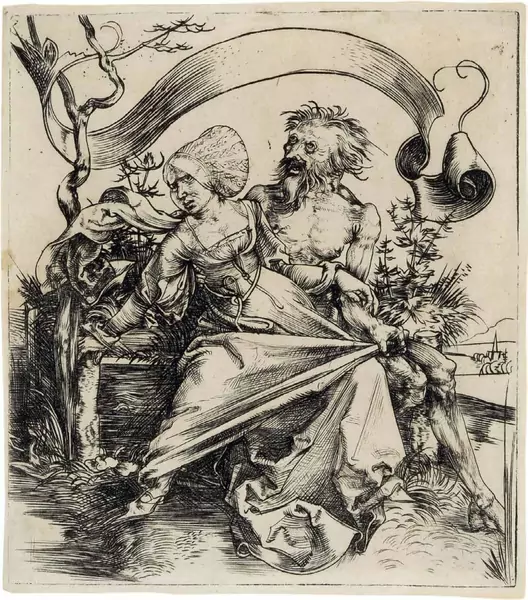Albrecht Dürer — Der Fahnenschwinger – Der Fähnrich — Galerie Kornfeld